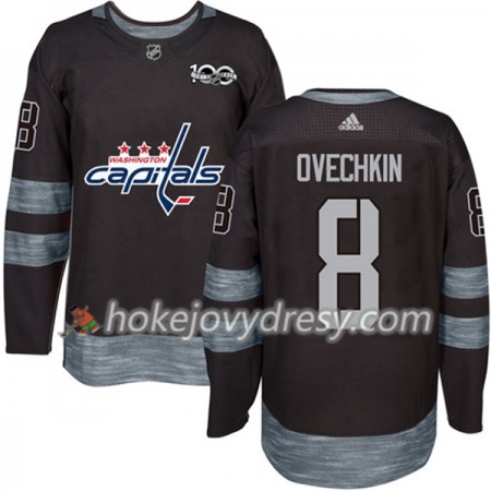 Pánské Hokejový Dres Washington Capitals Alex Ovechkin 8 1917-2017 100th Anniversary Adidas Černá Authentic